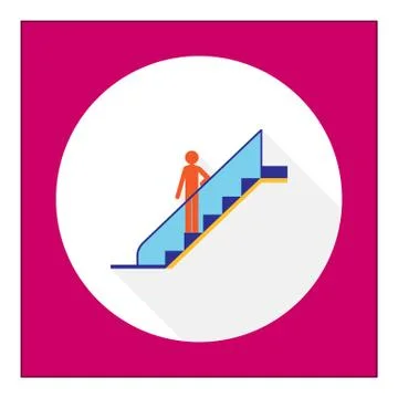 Escalator icon 스톡 일러스트