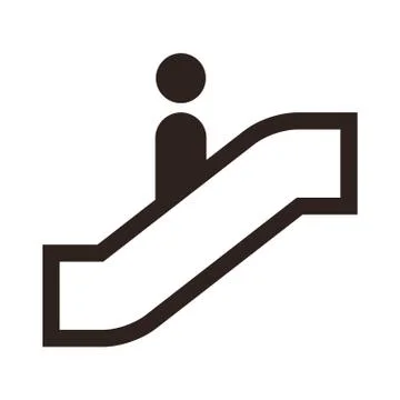 Escalator icon Stock Illustration