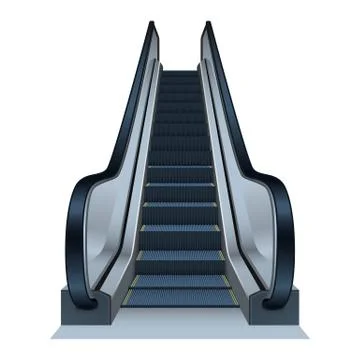 Escalator icon, realistic style イラスト素材