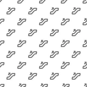 Escalator up icon repeating pattern with arrow Stock Illustration