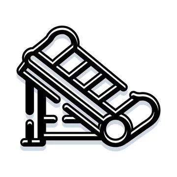 Escalator icon representing movement and urban transport Stock-Illustration