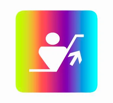 Escalator Icons - Vector Stock Illustration