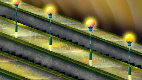 Escalator Stock Illustration