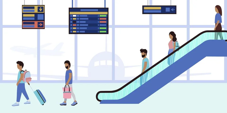 Escalator Stock Illustration