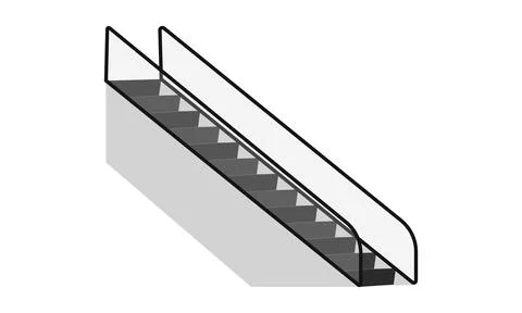 Escalator illustration Stock Illustration