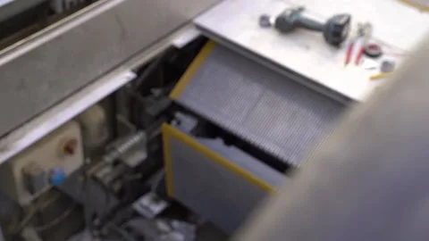 Escalator Inside Mechanism, Slow Motion Stock Footage 167266558