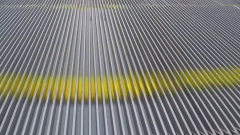Escalator Joint Steps Stock Footage 73694597