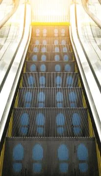 Escalator keys to success Stock Photos