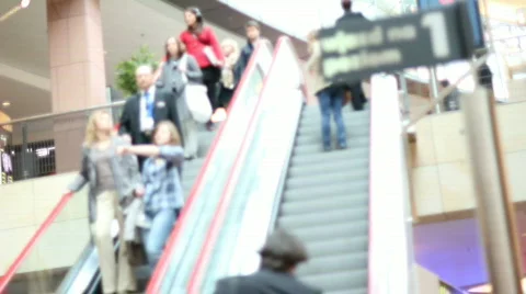 Escalator in the mall 10 Stock-Footage 742637