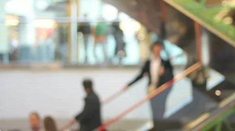 Escalator in the mall 7 Stock Footage 742710
