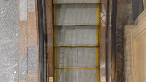 Escalator in the mall close-up. Stock Footage 100208244