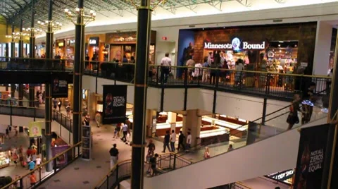 Escalator at Mall Stock Footage 7764459