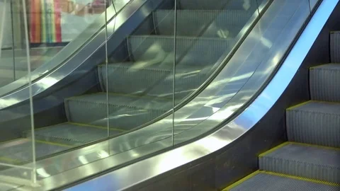 Escalator at the Mall Stock Footage 73852951