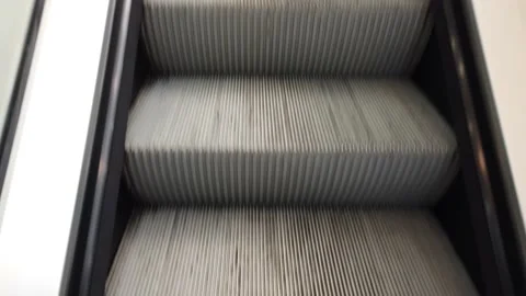 Escalator in the mall Stock Footage 213875516