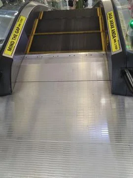 Escalator in the mall Stock Photos