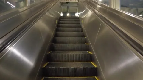Escalator in Metro Station Stock Footage 241520347