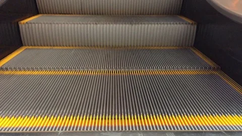 Escalator. Movement down. Stock Footage 98853897