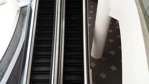 Escalator moving up and down with no people Stock Footage 201851249