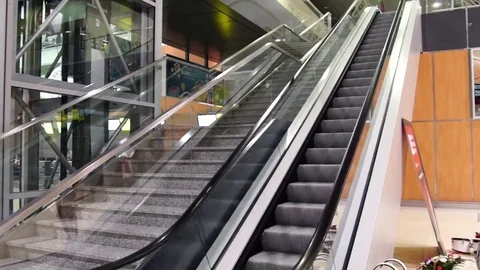 The escalator is moving. Stock Footage 69222853