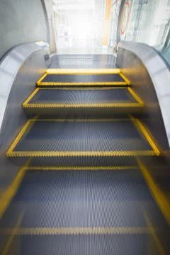 Escalator is moving to the next level Stock Photos