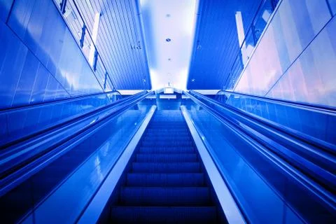 Escalator up Foto stock