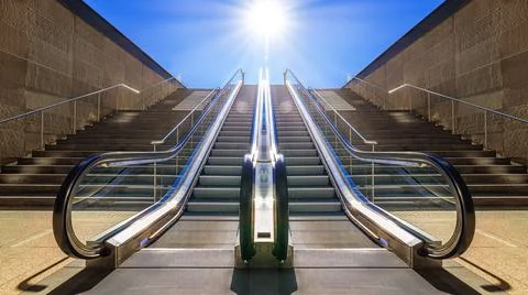Escalator 스톡 사진