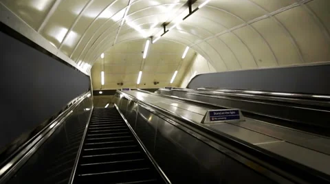 Escalator Ride Stock Footage 43799290