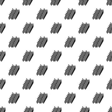 Escalator seamless pattern creating modern urban design Stock Illustration