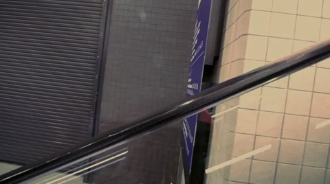 Escalator side view Stock Footage 64019961