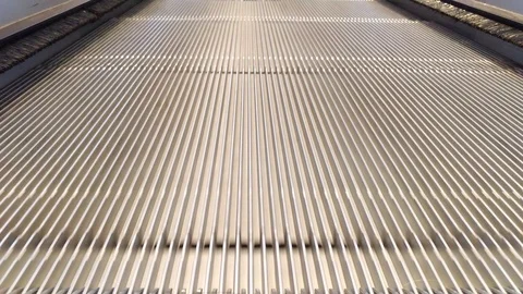 Escalator speps close-up Stock Footage 123457572