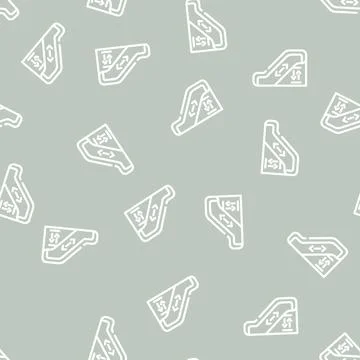 Escalator stair line vector seamless pattern line Stock Illustration