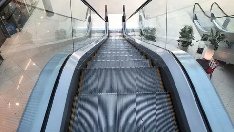 Escalator staircase that goes up. Stock Footage 107735137