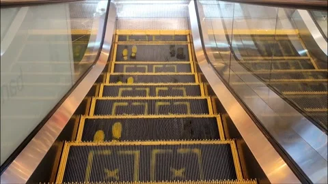 Escalator stairs Stock Footage 273204043