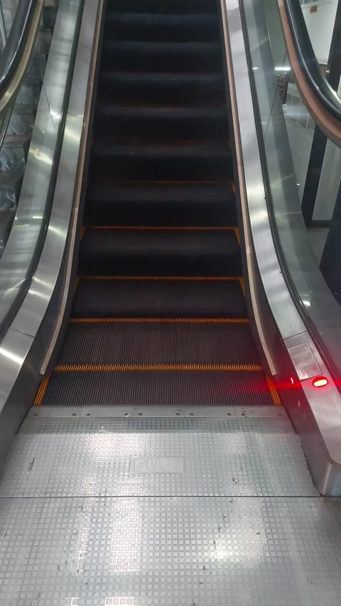 Escalator stairs going down Stock Footage 293405127