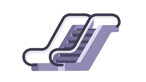 Escalator Steps Stockbeeldmateriaal 335626734