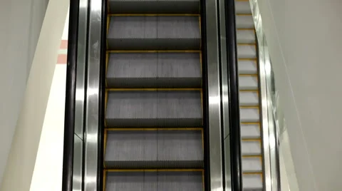 Escalator steps going down Stock Footage 1138876