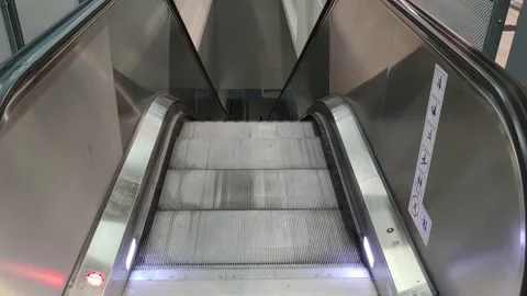 Escalator in the subway Stock Footage 223610806