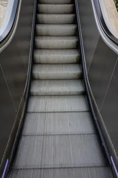 Escalator of the subway in full-frame Foto stock
