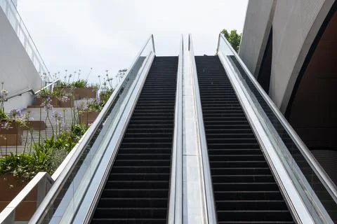 Escalator in the subway Stock Photos