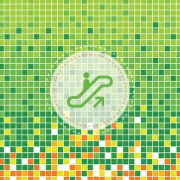 Escalator symbol Stock Illustration
