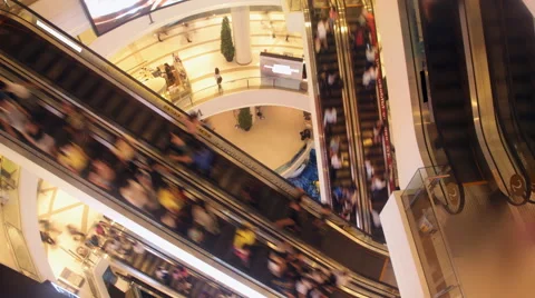 Escalator Time-Lapse Stock Footage 60638337