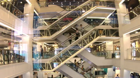Escalator Time-Lapse Stock Footage 68066765