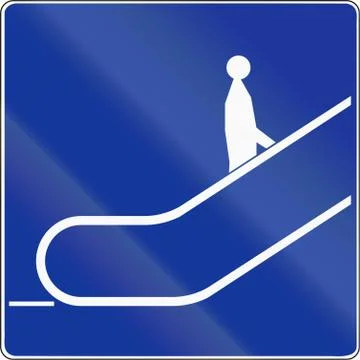 Escalator Upwards In Poland Stock Illustration