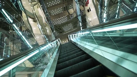 Escalator Yurakucho Stock Footage 76598527