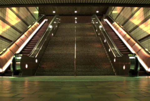 Escalators 01 SD Stock Footage 512403