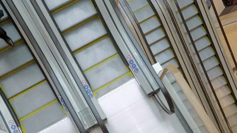 Escalators is business centre Video stock 144792689