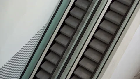 Escalators Stock Footage 88477183
