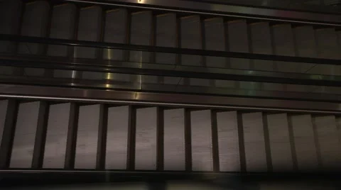 Escalators Going in Opposite Directions Stock Footage 48699824