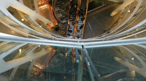 Escalators in the mall 6 Video stock 743802