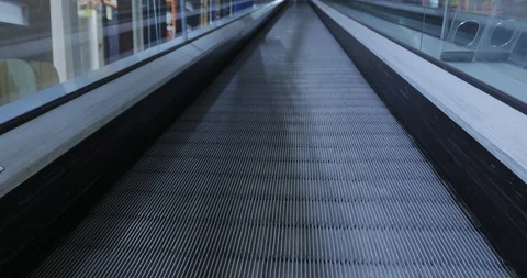Escalators moving Stock Footage 99839840
